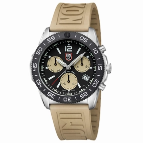 Luminox Men's Chronograph Watch - Pacific Diver Black and Sand Dial Strap | XS.3150
