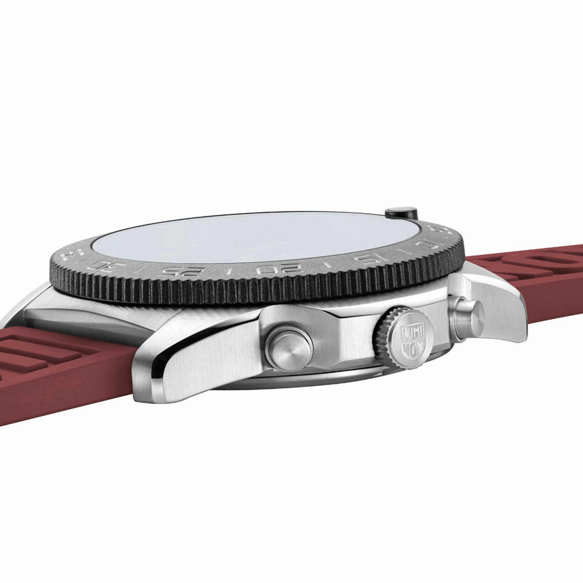 Luminox Men's Chronograph Watch - Pacific Diver Black/Crimson Dial Strap | XS.3155.1
