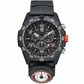 Luminox Men's Chronograph Watch Bear Grylls Quartz Black Rubber | XB.3741