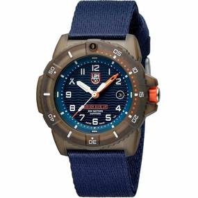 Luminox Men's Quartz Watch - Bear Grylls Survival Blue Dial Nylon Strap Tide | 3703