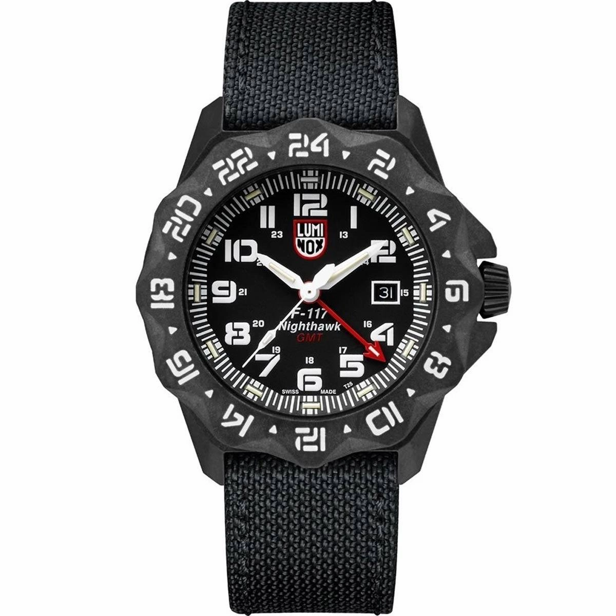 Luminox Men's Quartz Watch - F-117 Nighthawk Rotating Bezel Black Strap | 6441