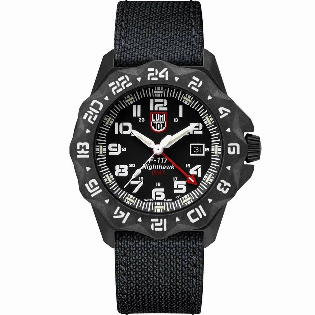 Luminox Men's Quartz Watch - F-117 Nighthawk Rotating Bezel Black Strap | 6441
