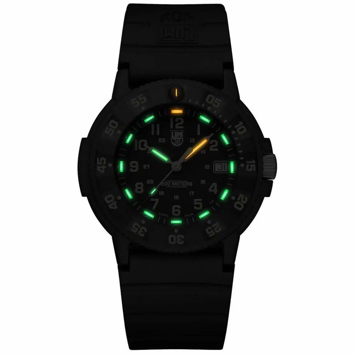 Luminox Men's Quartz Watch - Navy Seal Evo Rotating Bezel Rubber Strap | 3001.EVO.OR