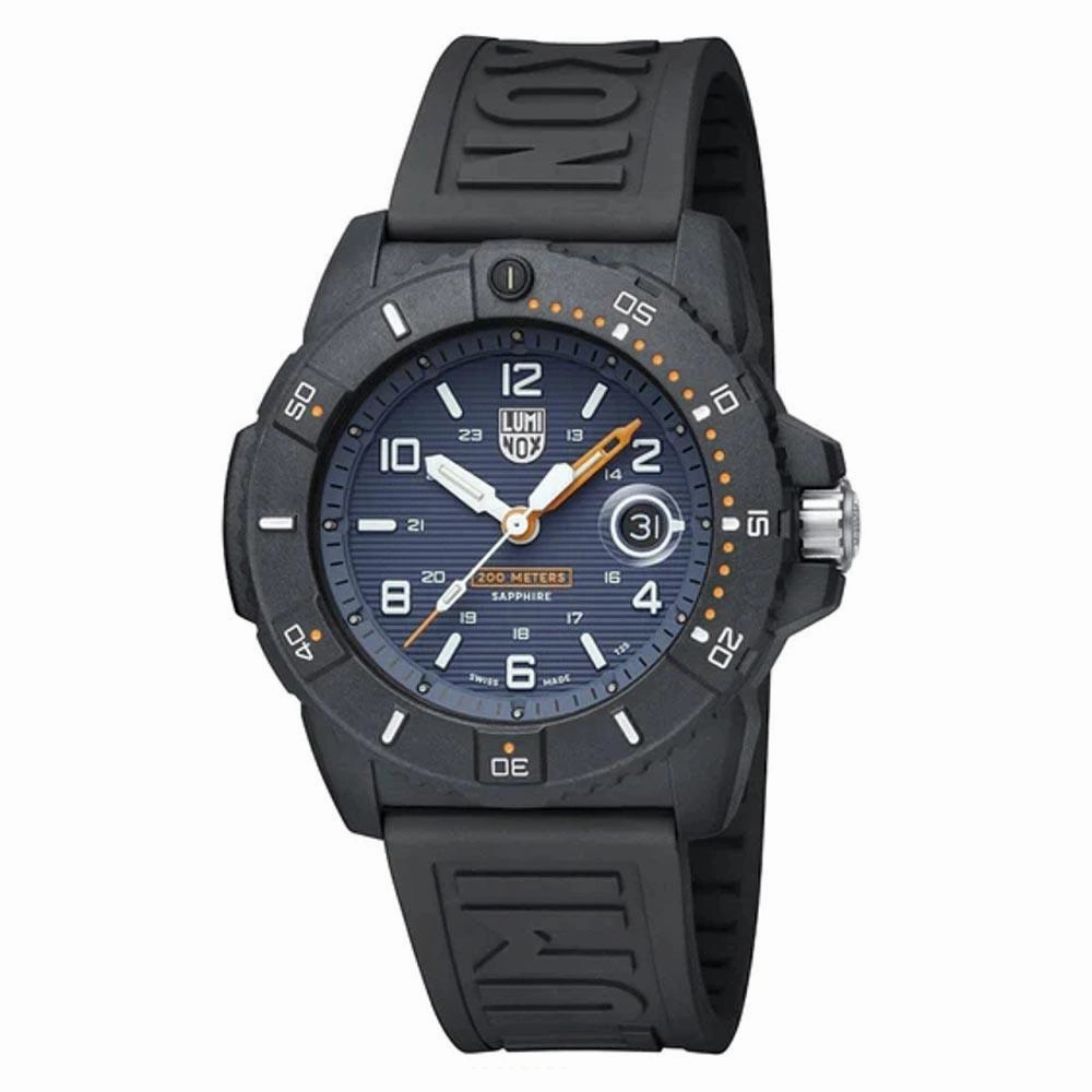 Luminox Men's Quartz Watch - Navy SEAL Foundation Black Rubber Strap | XS.3602.NSF