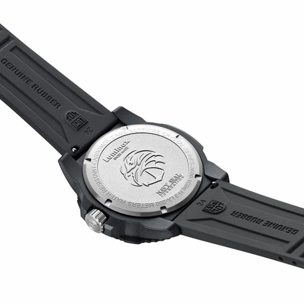 Luminox Men's Quartz Watch - Navy SEAL Foundation Black Rubber Strap | XS.3602.NSF