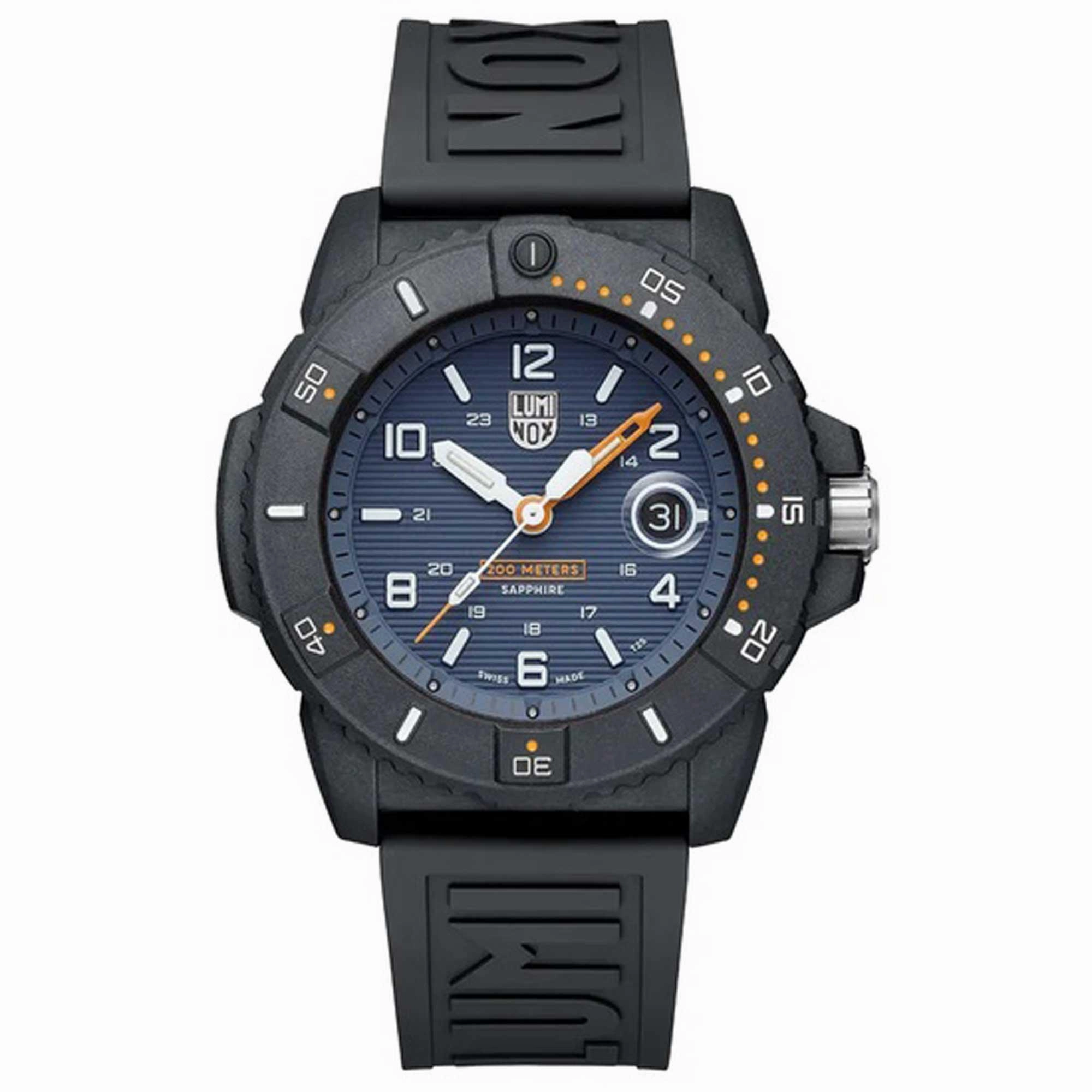 Luminox Men's Quartz Watch - Navy SEAL Foundation Black Rubber Strap | XS.3602.NSF