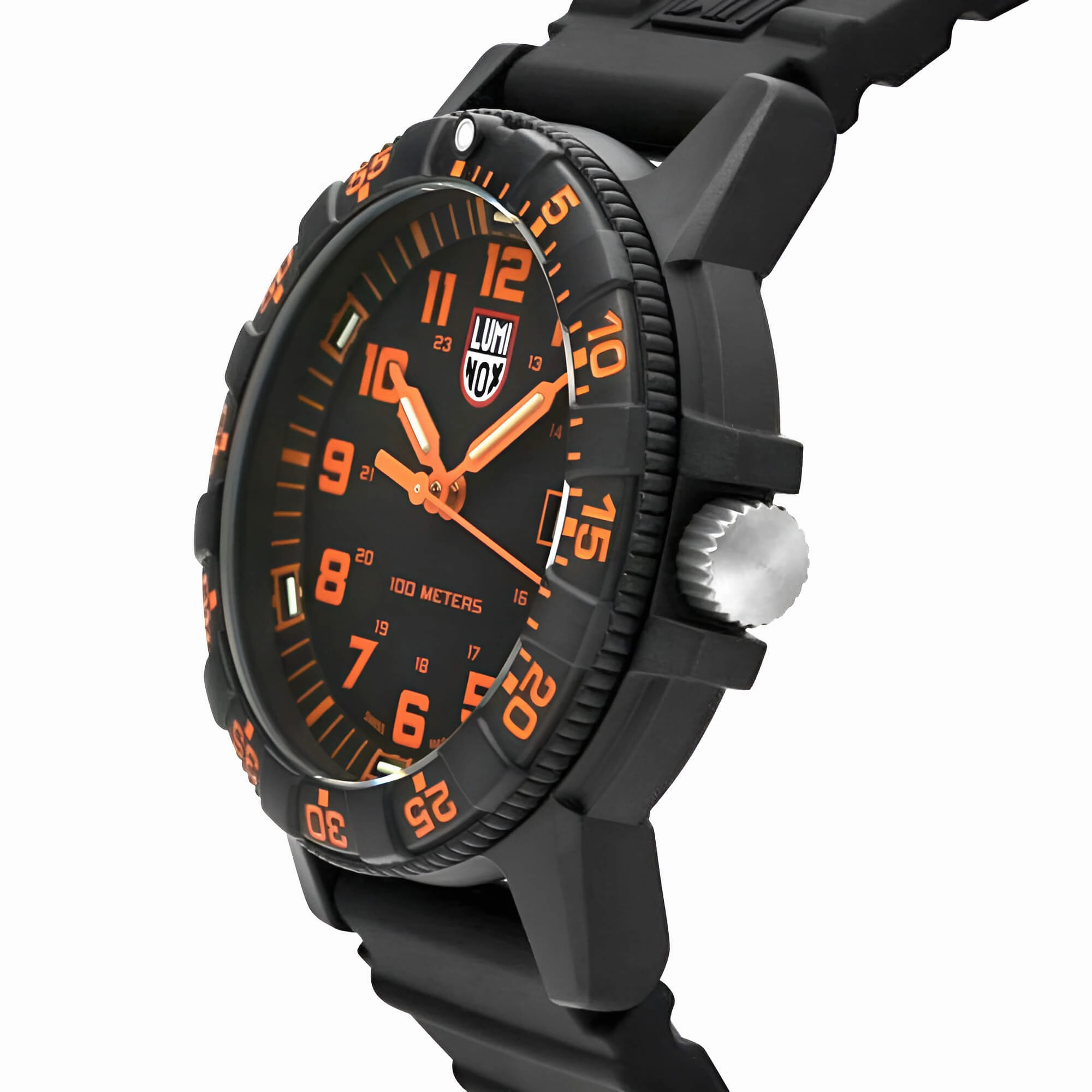 Luminox Men's Quartz Watch - Sea Turtle Giant 0320 Series Black Dial Strap | 0329