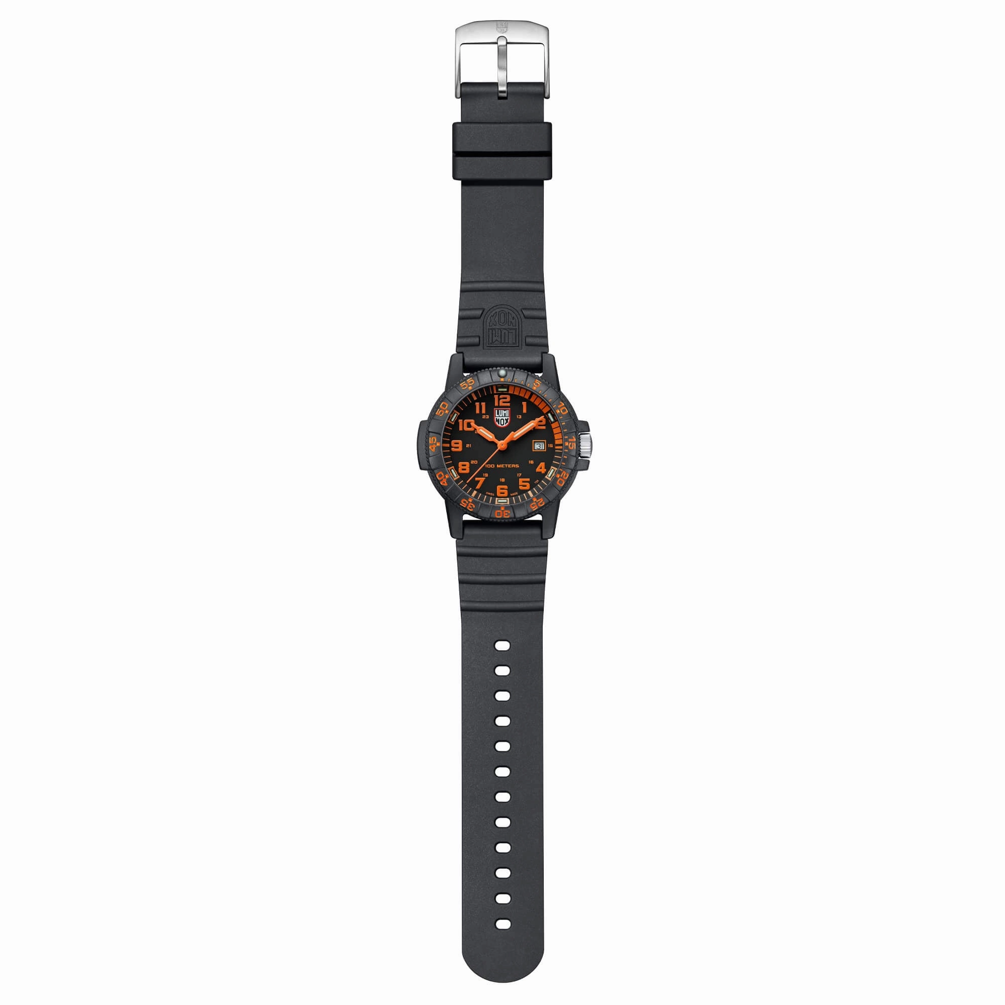 Luminox Men's Quartz Watch - Sea Turtle Giant 0320 Series Black Dial Strap | 0329