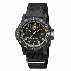 Luminox Men's Quartz Watch - Sea Turtle Giant 0320 Series Black Nylon Strap | 0333