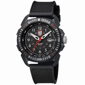 Luminox Men's Swiss Quartz Watch - Ice-Sar Arctic Date Black Dial Rubber Strap | 1001