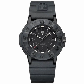 Luminox Men's Swiss Quartz Watch - Navy Seal Evo Black Dial Rubber Strap | 3001.EVO.BO