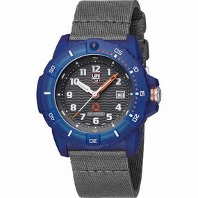 Luminox Men's Swiss Quartz Watch - Tide Eco Grey Dial Textile Strap Dive | 8902.ECO