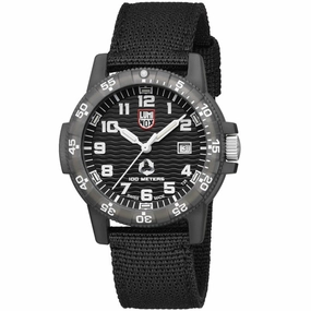 Luminox Men's Swiss Quartz Watch - Tide Eco Rotating Bezel Black Dial Strap | 0321.ECO