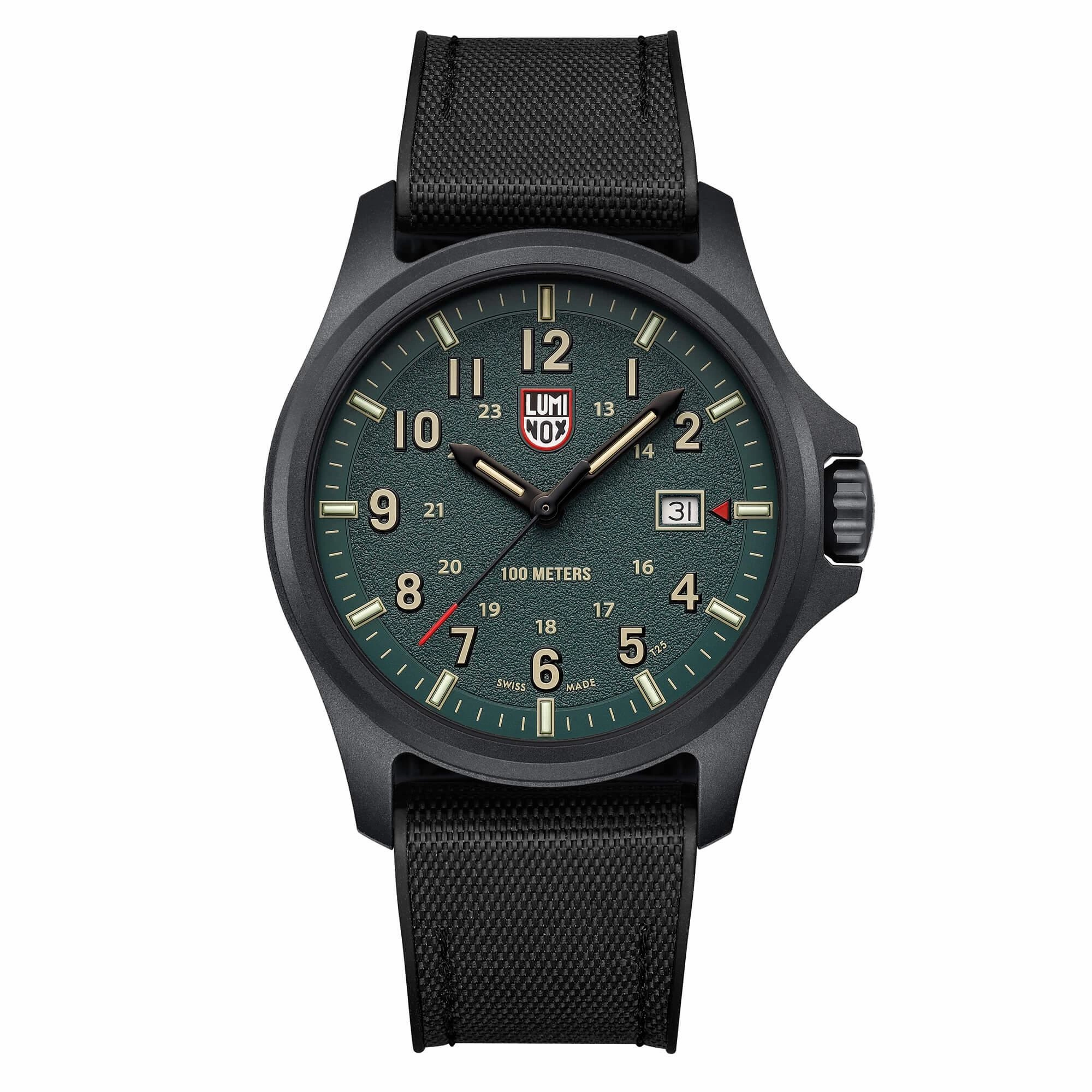 Luminox Men's Watch - Atacama Field Quartz Green Dial Black Rubber Strap | XL.1977