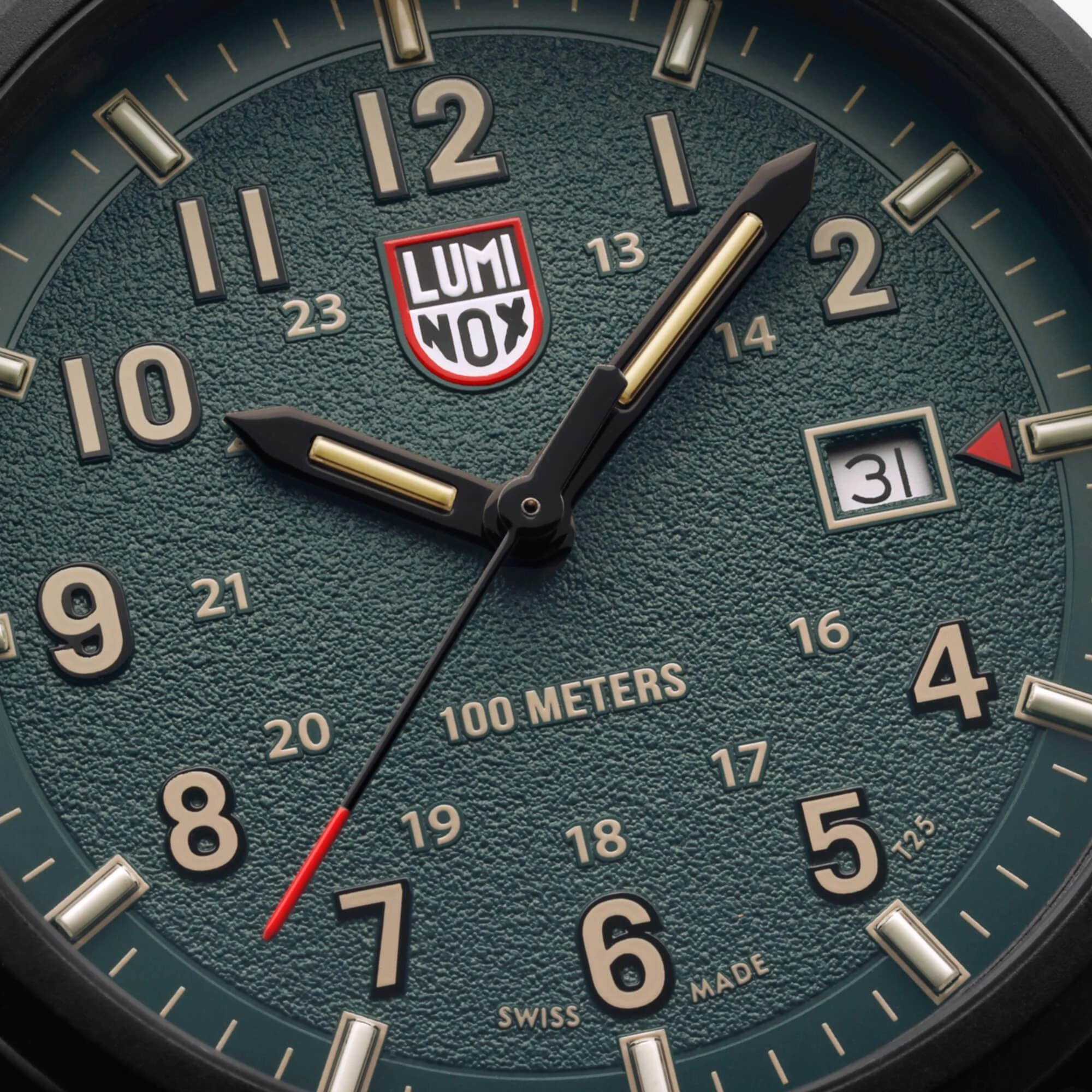 Luminox Men's Watch - Atacama Field Quartz Green Dial Black Rubber Strap | XL.1977
