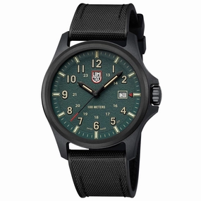 Luminox Men's Watch - Atacama Field Quartz Green Dial Black Rubber Strap | XL.1977
