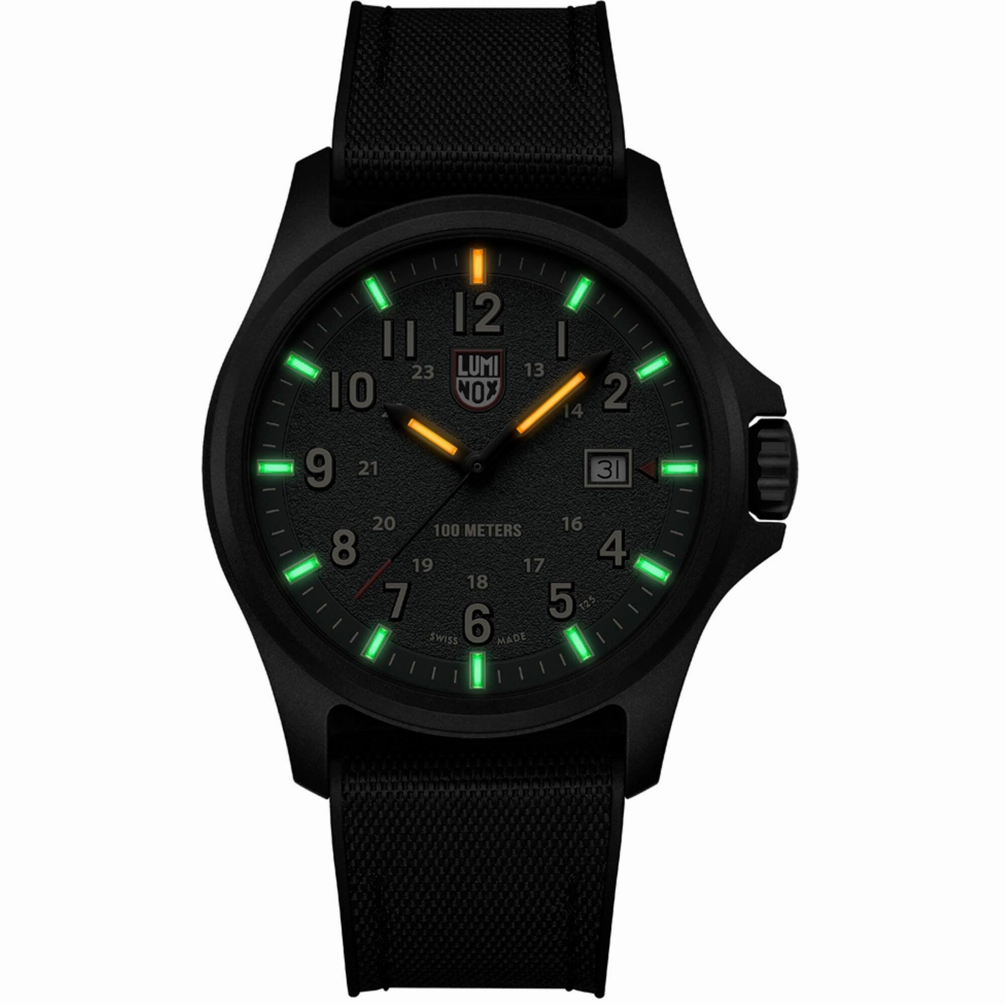 Luminox Men's Watch - Atacama Field Quartz Green Dial Black Rubber Strap | XL.1977