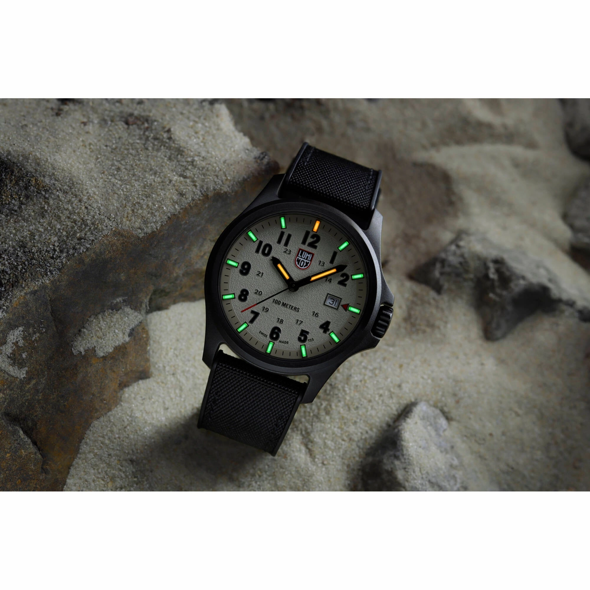 Luminox Men's Watch - Atacama Field Warm Grey Dial Black Rubber Strap | XL.1971.SET