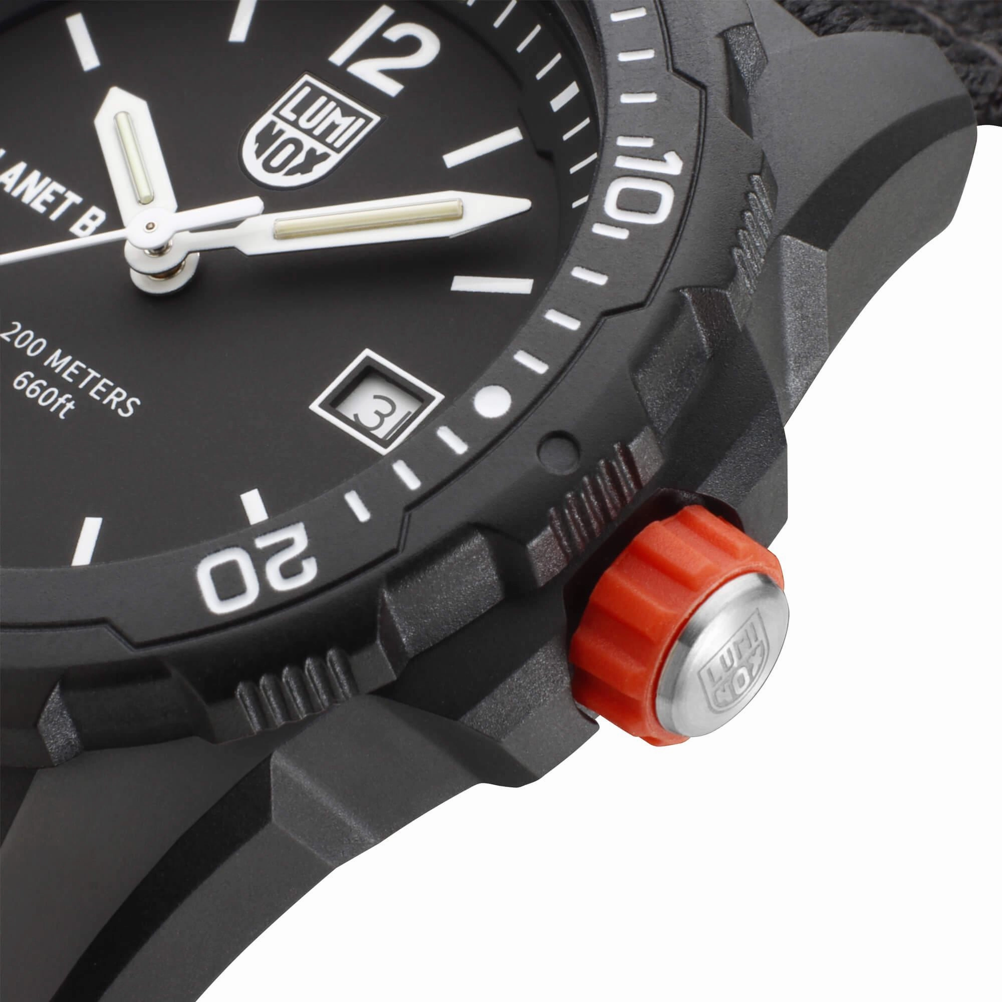 Luminox Men's Watch - Bear Grylls No Planet B Quartz Black Dial Strap | XB.3722.ECO
