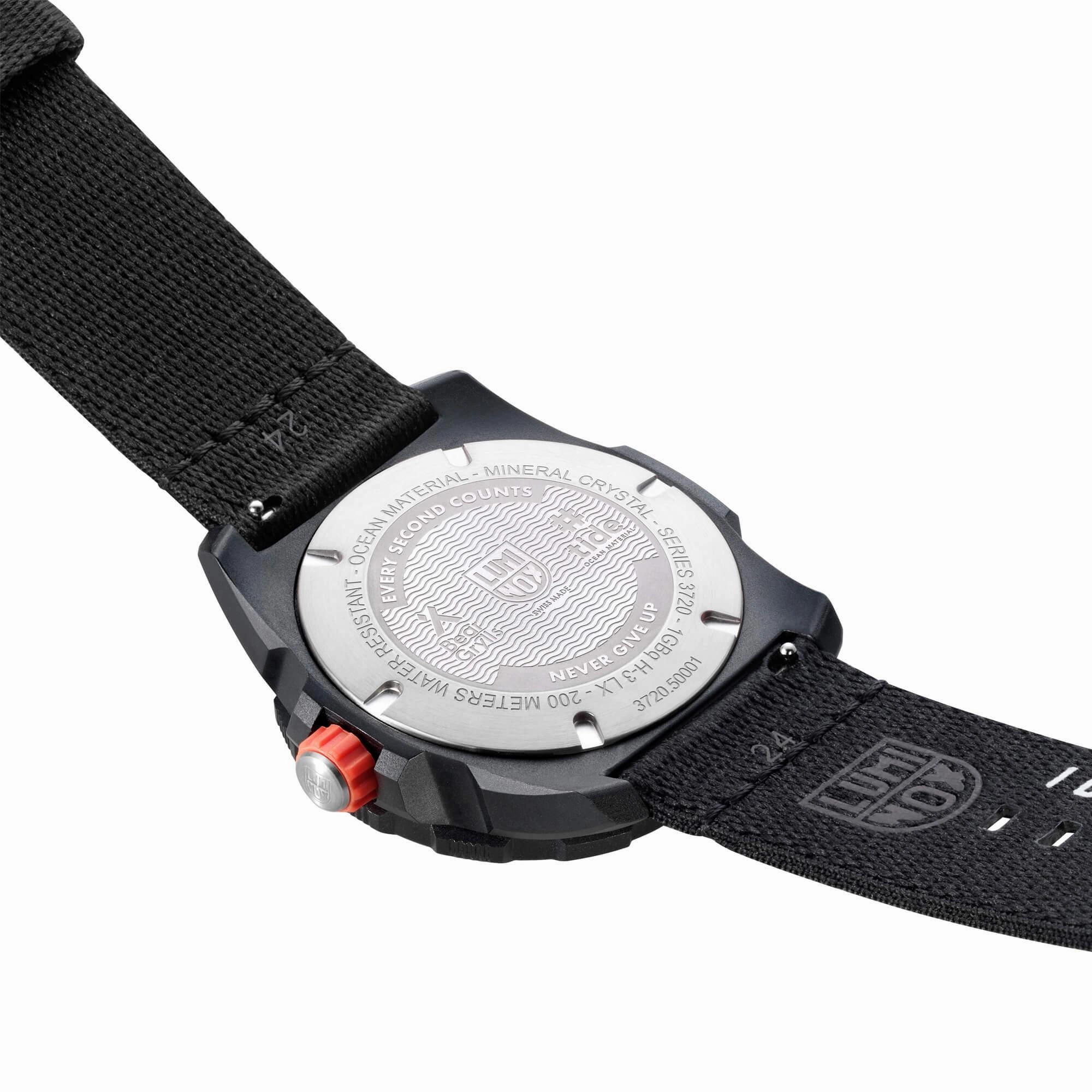 Luminox Men's Watch - Bear Grylls No Planet B Quartz Black Dial Strap | XB.3722.ECO