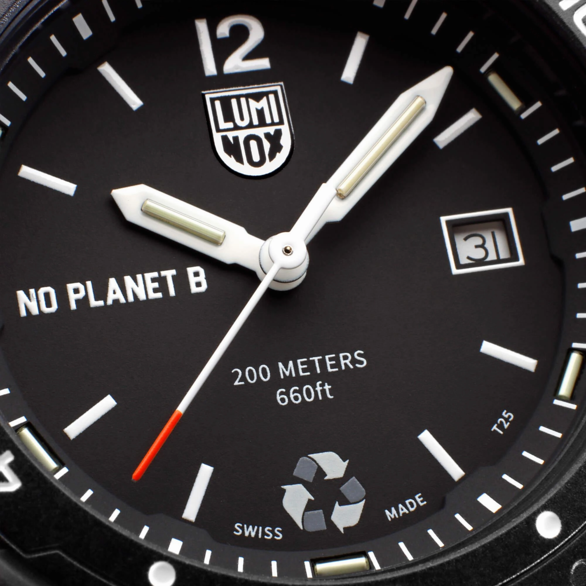 Luminox Men's Watch - Bear Grylls No Planet B Quartz Black Dial Strap | XB.3722.ECO