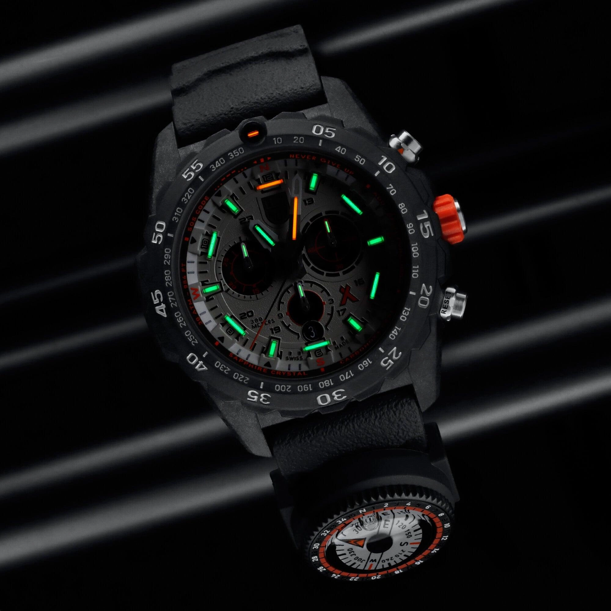 Luminox Men's Watch - Bear Grylls Survival Master Chronograph Black Strap | XB.3748
