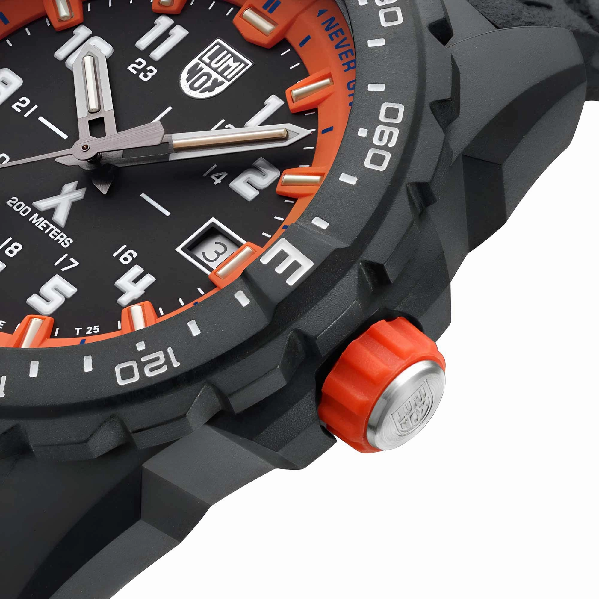 Luminox Men's Watch - Bear Grylls Survival Quartz Orange Dial Black Strap | XS.3739