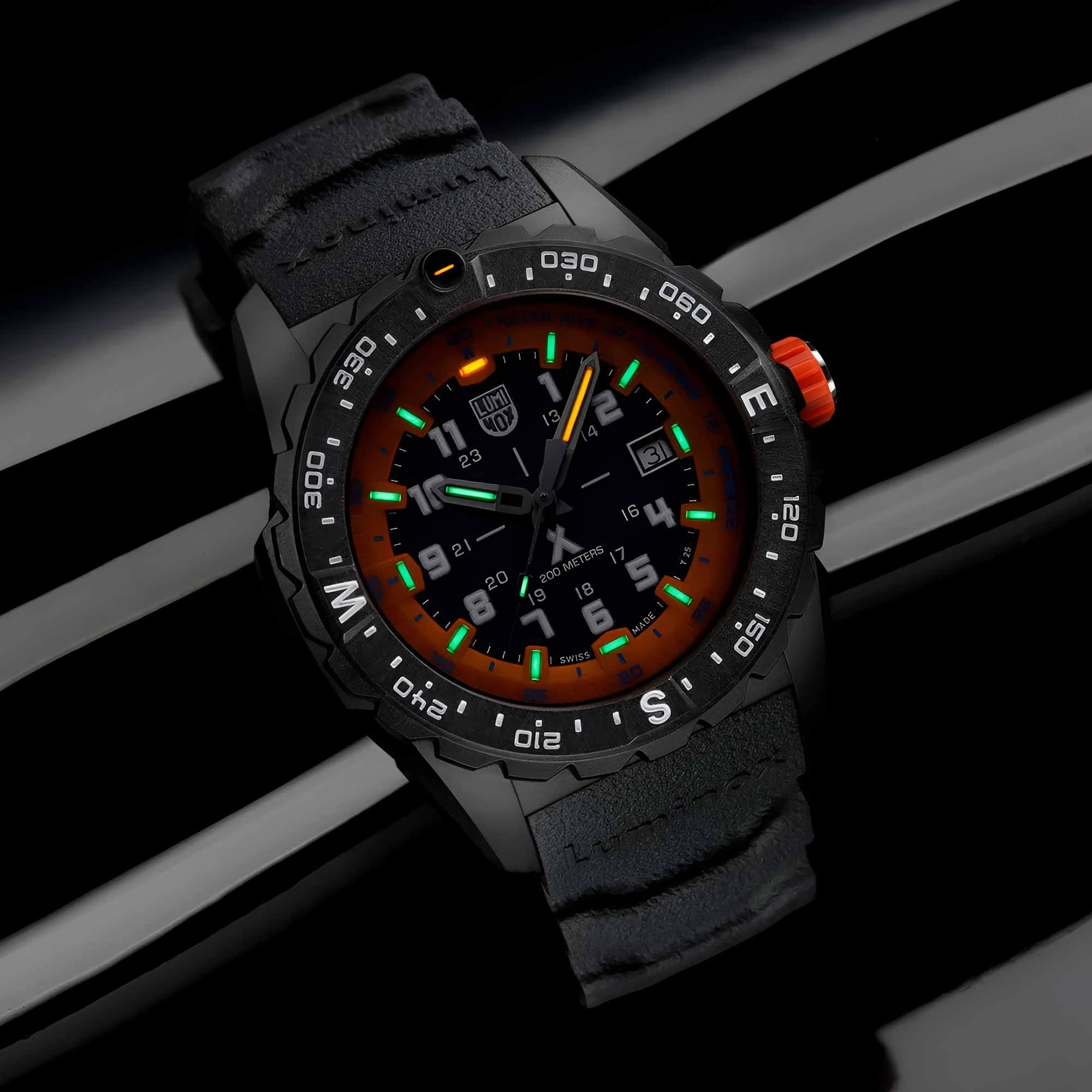 Luminox Men's Watch - Bear Grylls Survival Quartz Orange Dial Black Strap | XS.3739