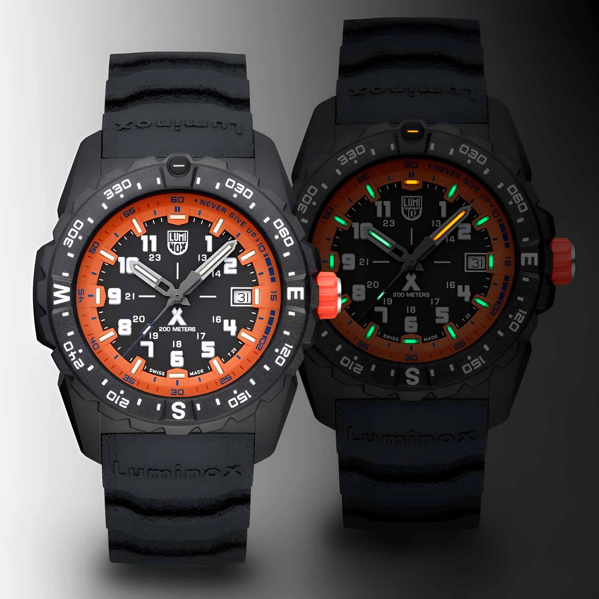 Luminox Men's Watch - Bear Grylls Survival Quartz Orange Dial Black Strap | XS.3739