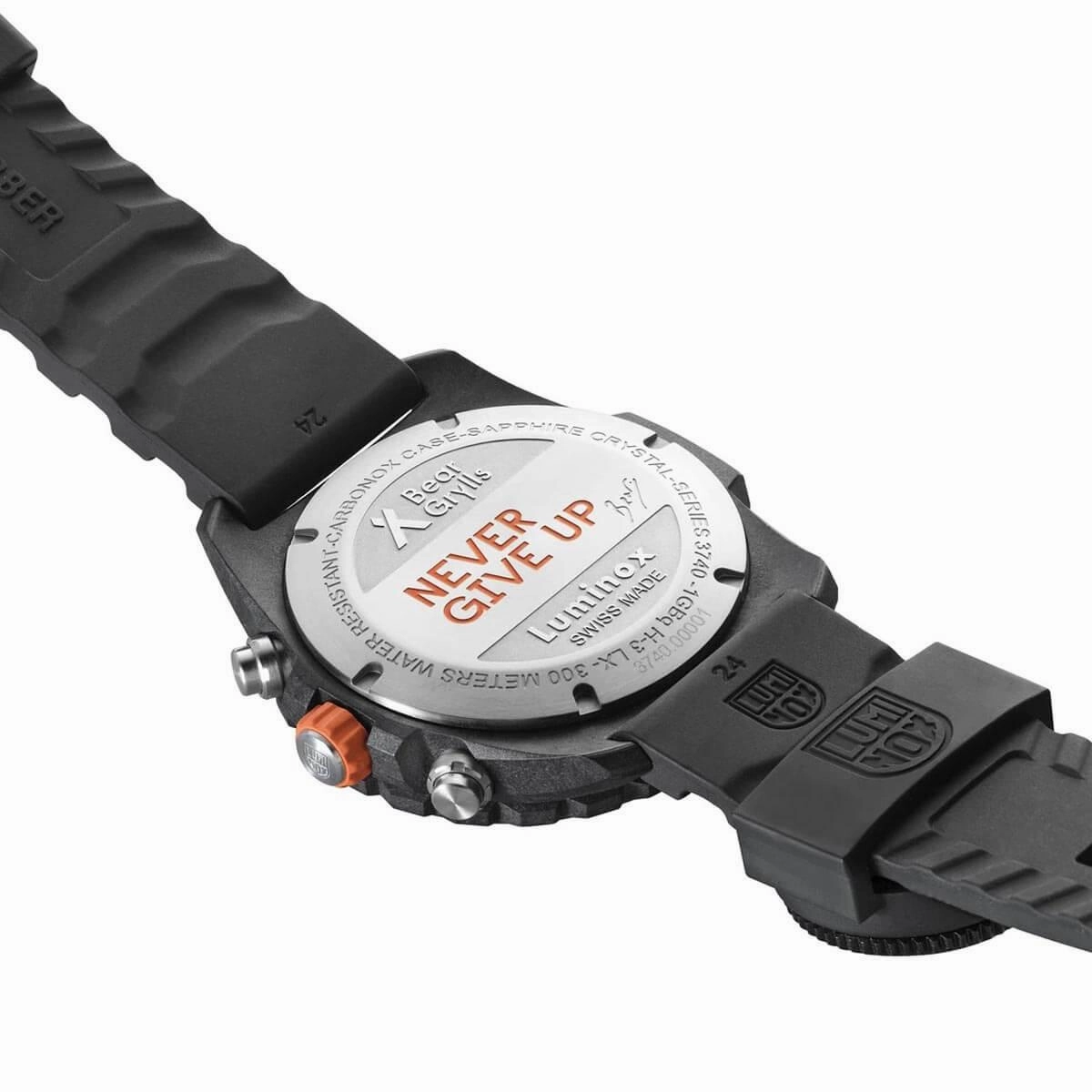 Luminox Men's Watch - Bear Grylls Survival Yellow Dial Dark Grey Rubber Strap | 3745