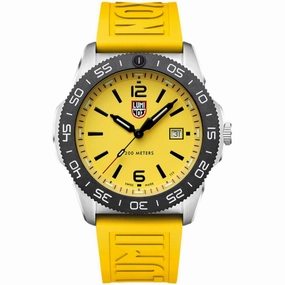 Luminox Men's Watch - Diver Quartz Yellow Dial Silicone Strap | XS.3125