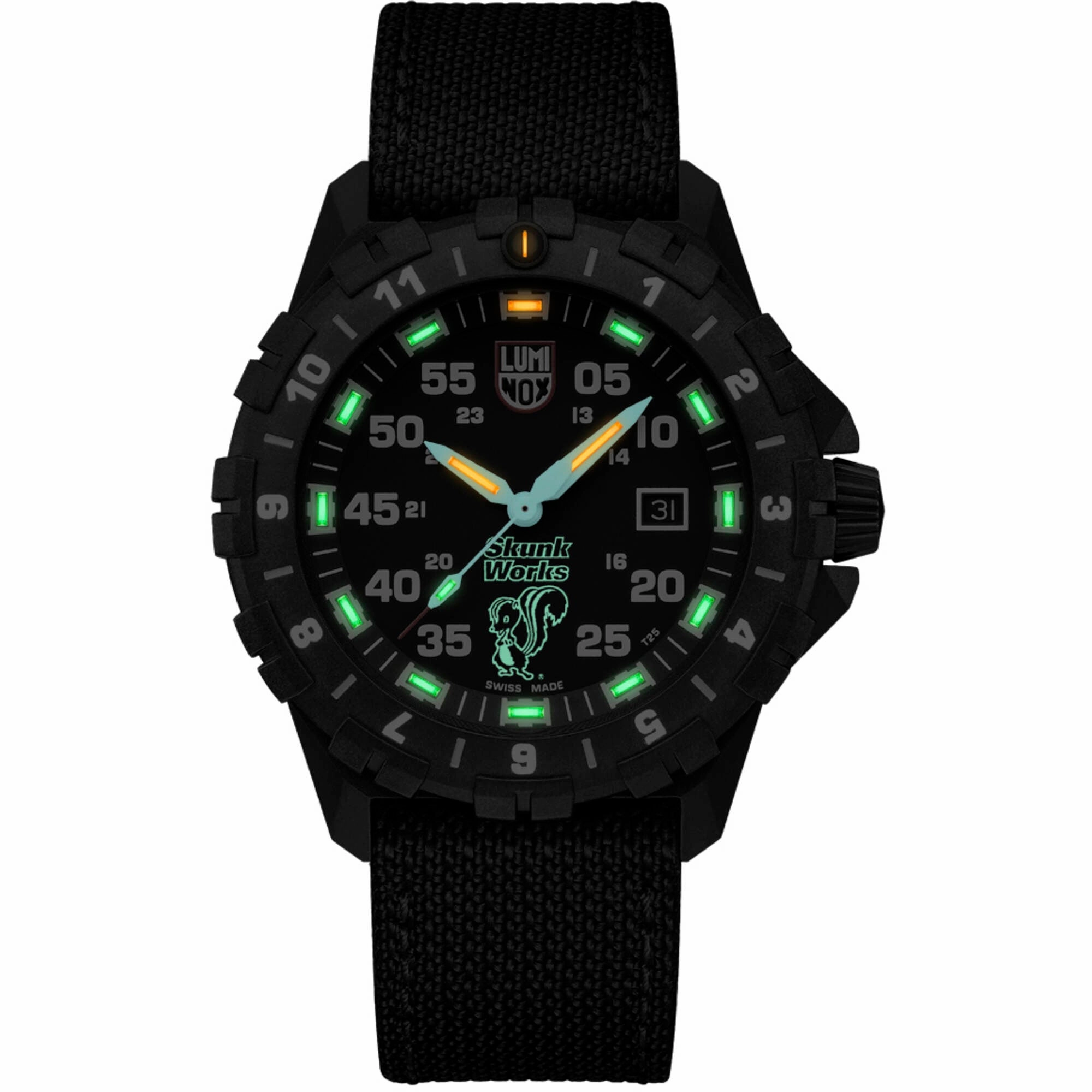 Luminox Men's Watch - F-117 Nighthawk Rotating Bezel Black Kevlar Strap | XA.6442.H
