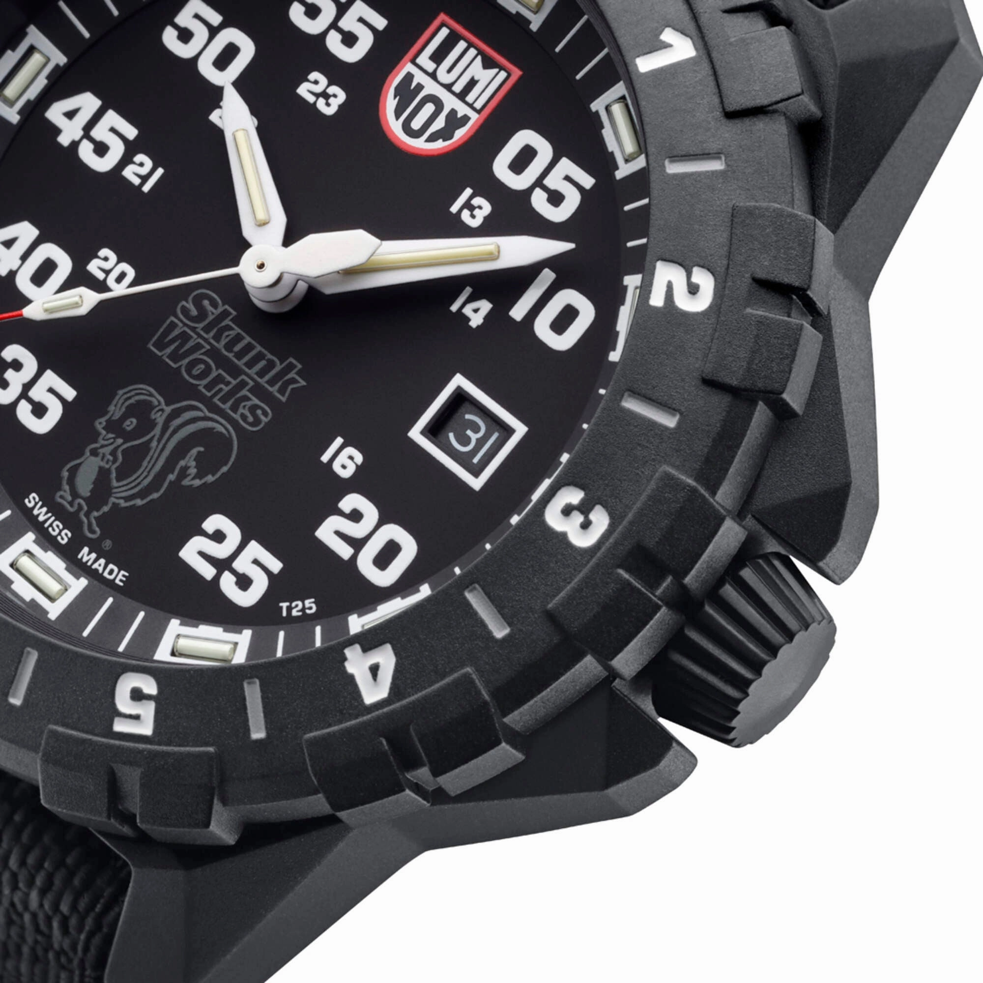 Luminox Men's Watch - F-117 Nighthawk Rotating Bezel Black Kevlar Strap | XA.6442.H