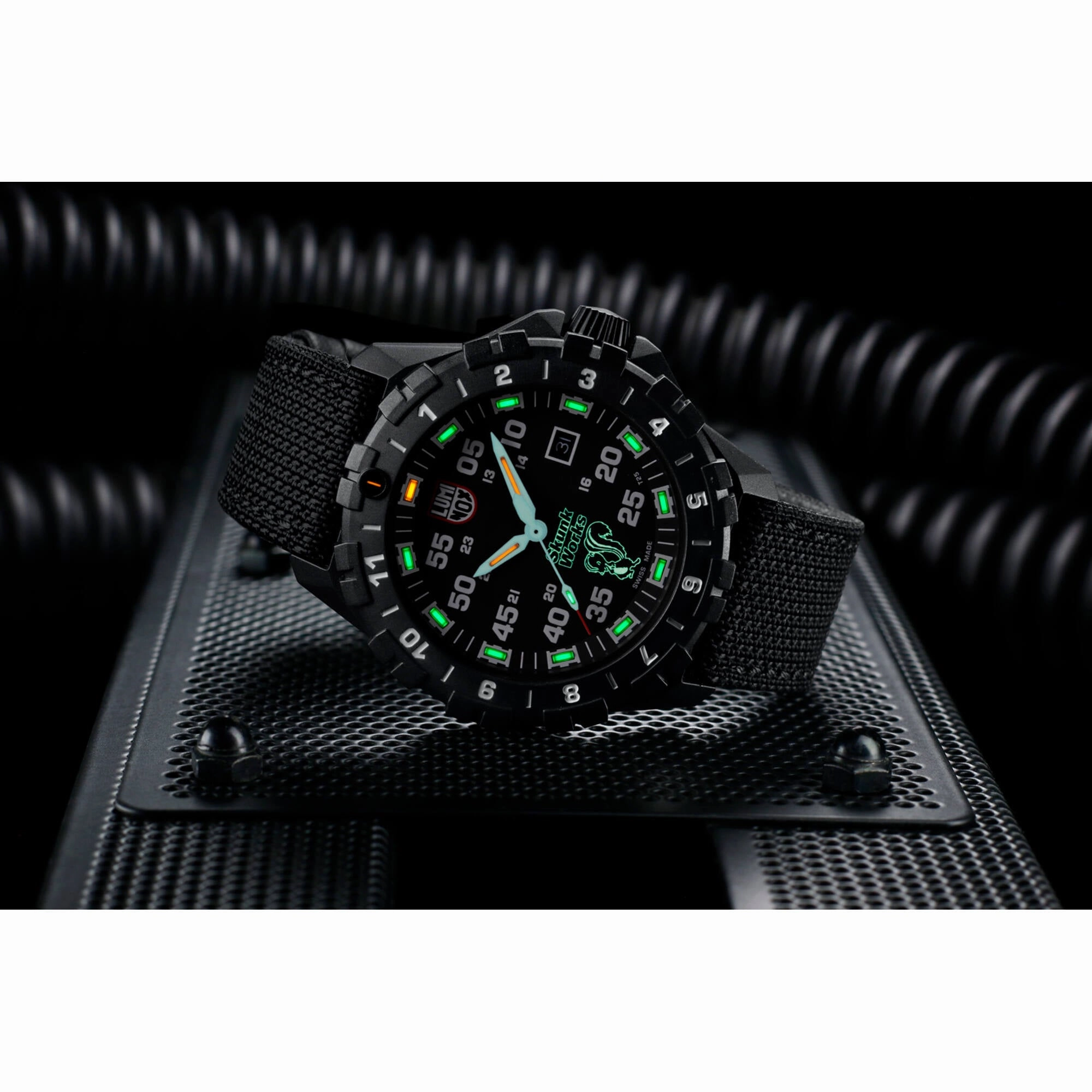 Luminox Men's Watch - F-117 Nighthawk Rotating Bezel Black Kevlar Strap | XA.6442.H