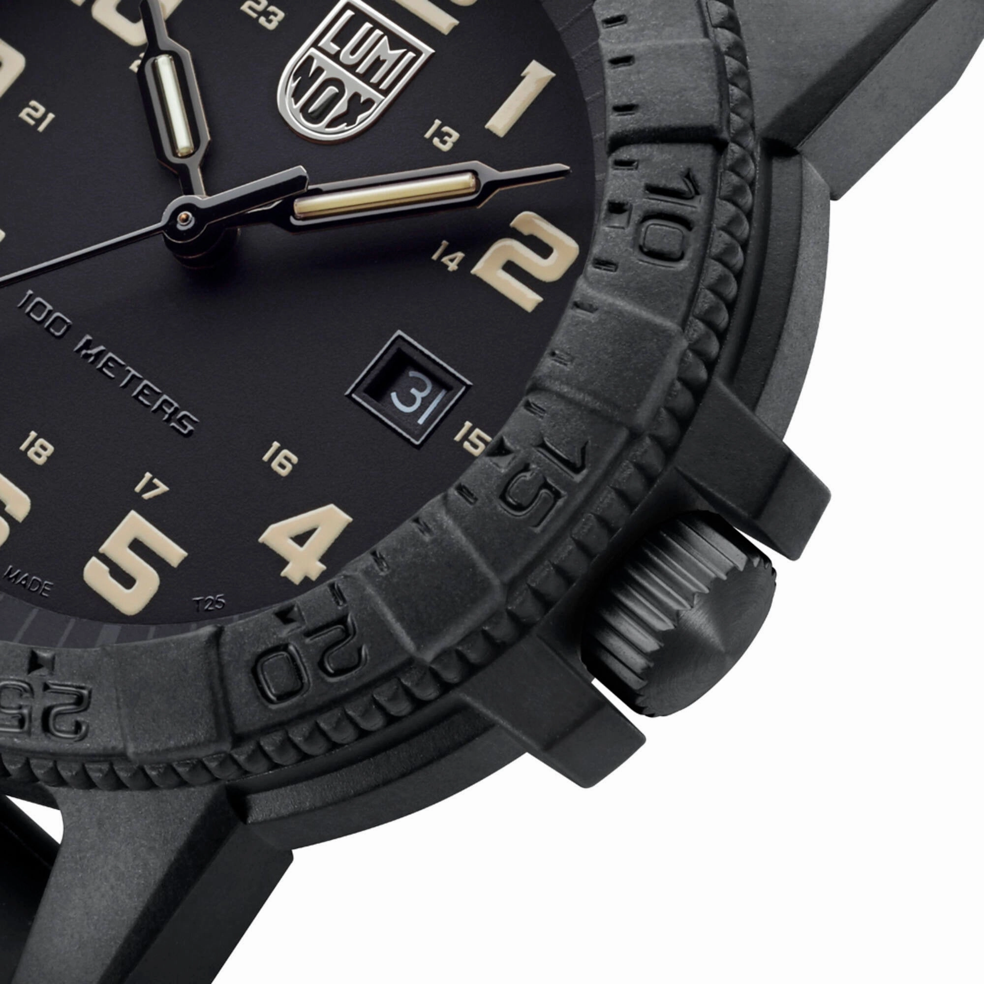 Luminox Men's Watch - Leatherback Sea Turtle Giant Black Dial Rubber Strap | XS.0330