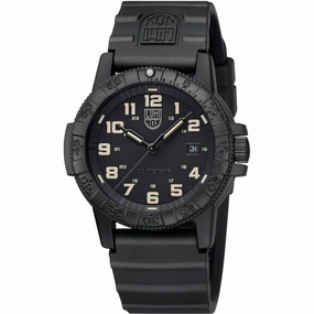 Luminox Men's Watch - Leatherback Sea Turtle Giant Black Dial Rubber Strap | XS.0330
