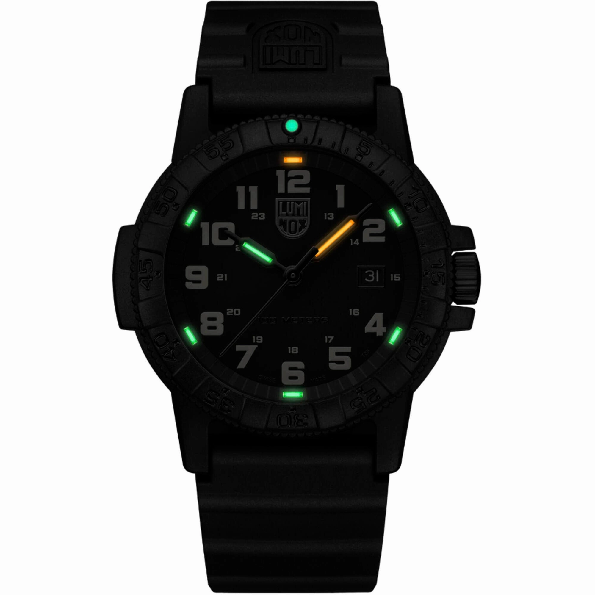 Luminox Men's Watch - Leatherback Sea Turtle Giant Black Dial Rubber Strap | XS.0330