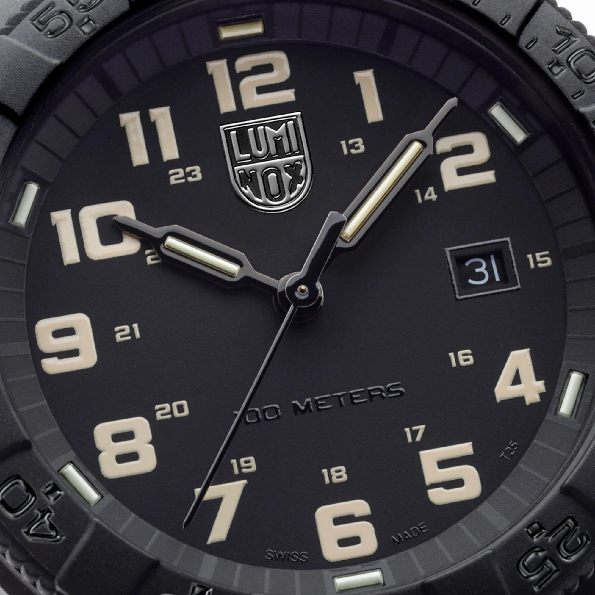 Luminox Men's Watch - Leatherback Sea Turtle Giant Black Dial Rubber Strap | XS.0330