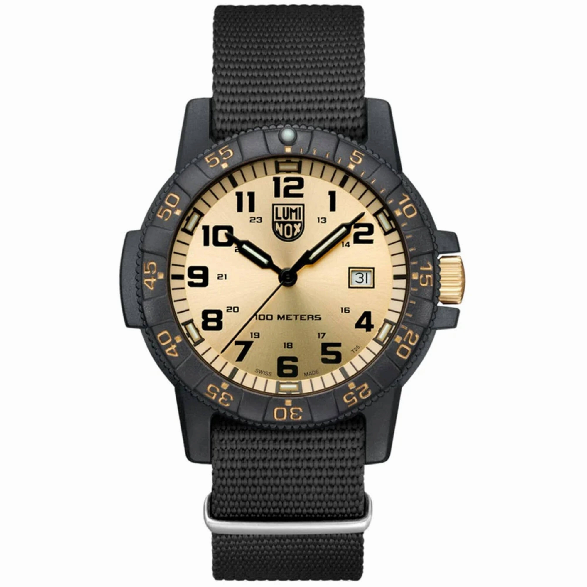 Luminox Men's Watch - Leatherback Sea Turtle Giant Gold Tone Dial Strap | XS.ZC25.GP