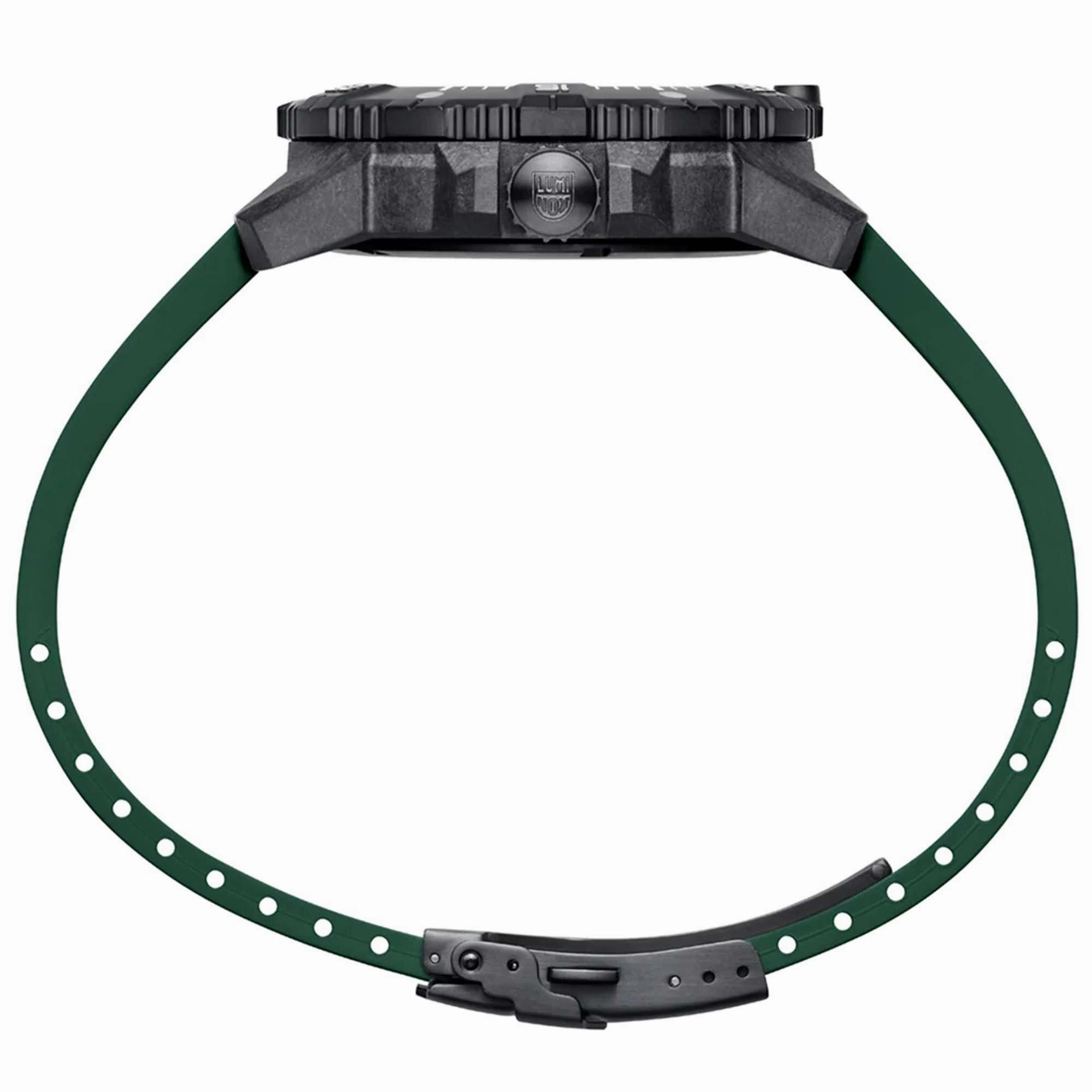 Luminox Men's Watch - Master Carbon Seal Automatic Black Dial Green Strap | XS.3877