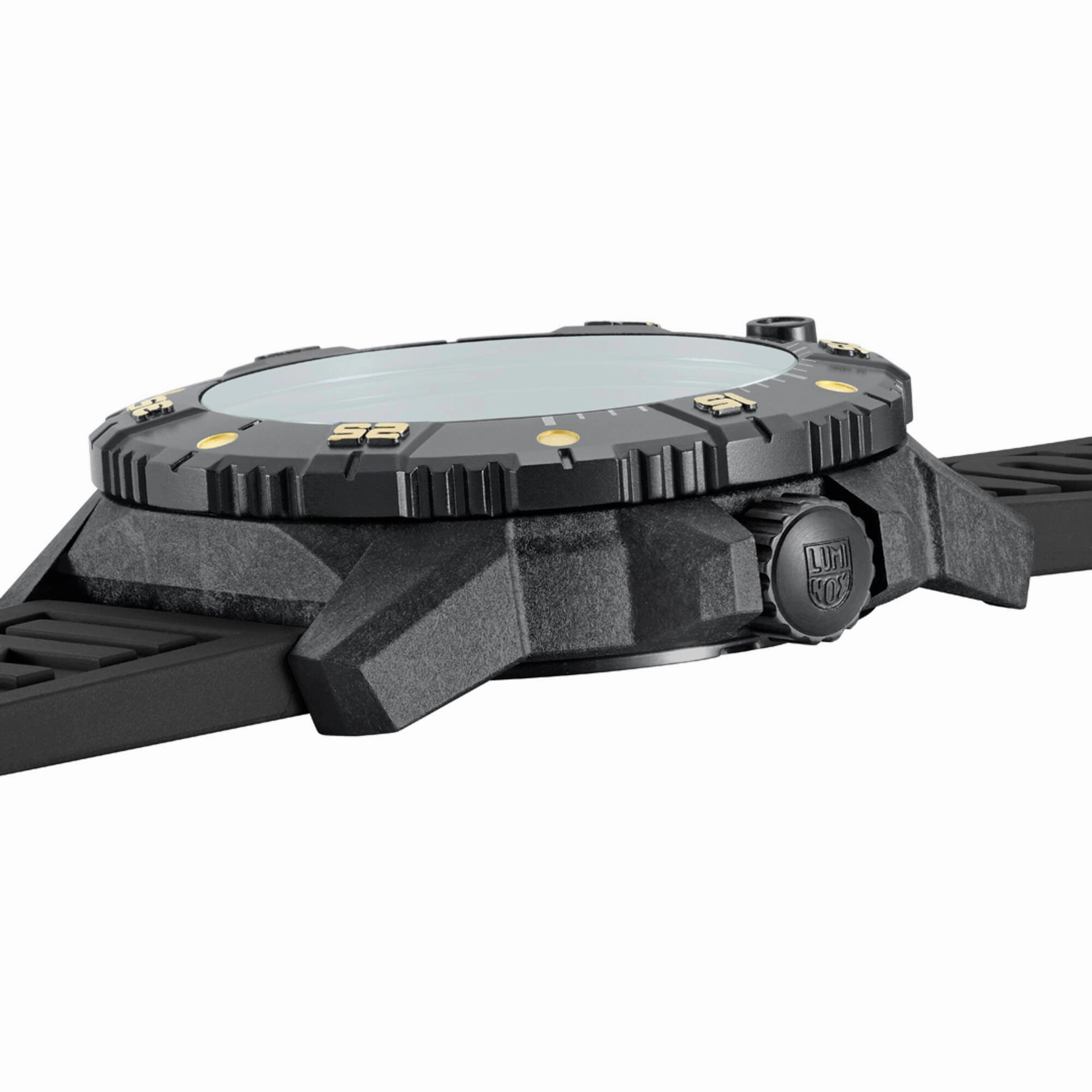 Luminox Men's Watch - Master Carbon Seal Automatic Black Dial Strap | XS.3865.GOLD