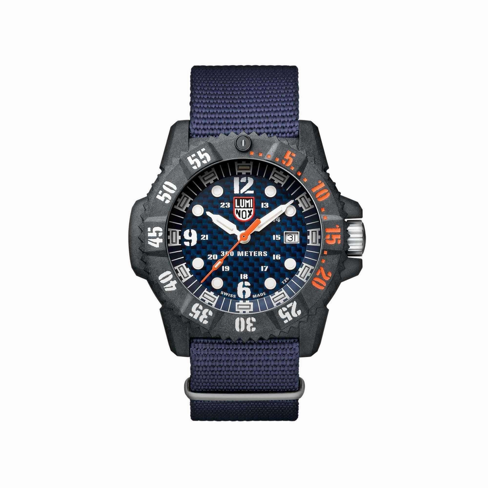 Luminox Men's Watch - Master Carbon Seal Quartz Blue Dial Rubber Strap | 3803.C