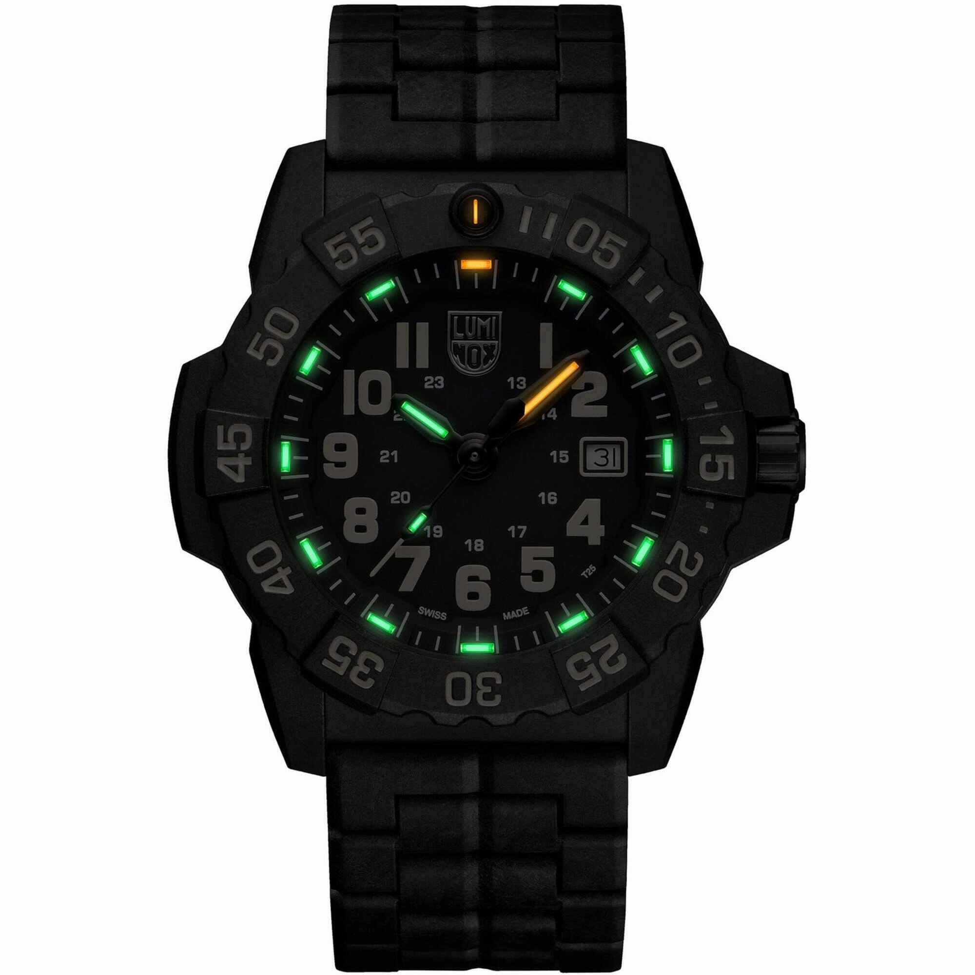 Luminox Men's Watch - Navy Seal 3500 Series Black Dial CARBONOX Strap | XS.3510
