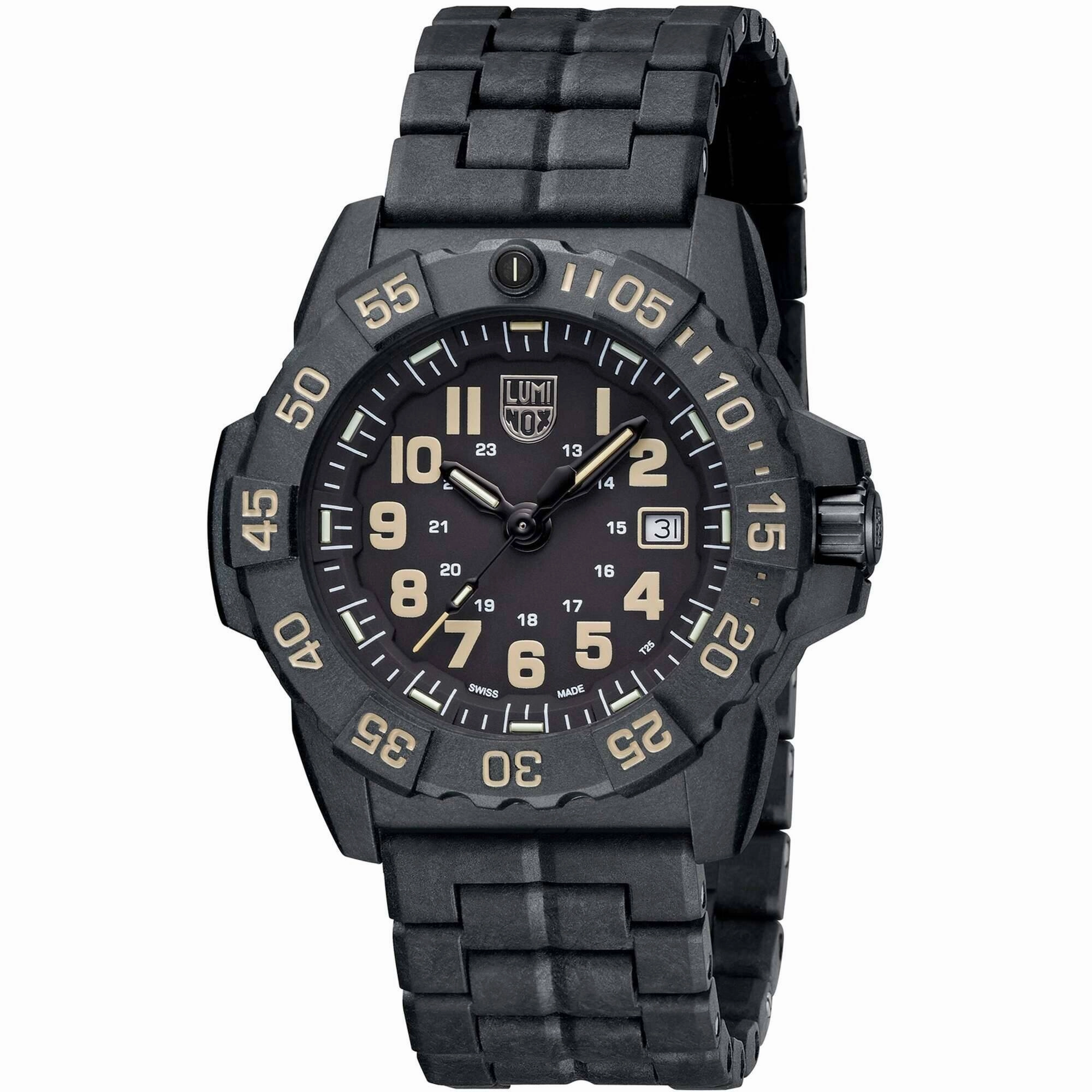 Luminox Men's Watch - Navy Seal 3500 Series Black Dial CARBONOX Strap | XS.3510