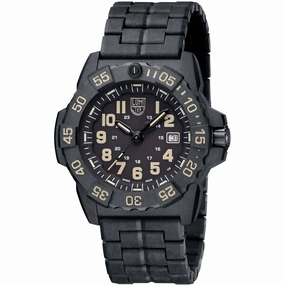 Luminox Men's Watch - Navy Seal 3500 Series Black Dial CARBONOX Strap | XS.3510