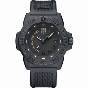 Luminox Men's Watch - Navy Seal All In All The Time Black Dial Strap | XS.3501.BO.AL
