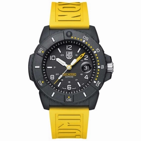 Luminox Men's Watch - Navy Seal Date Rotating Bezel Yellow Rubber Strap | XS.3601.GF