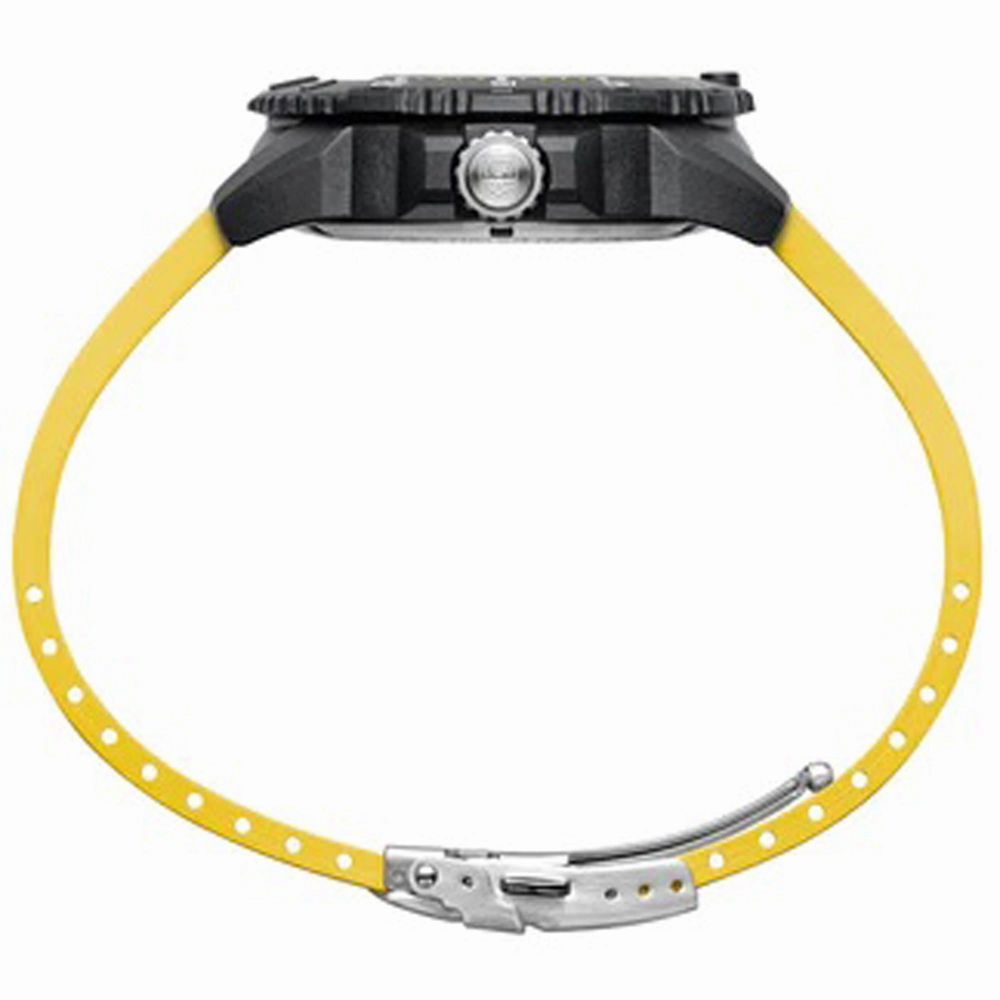 Luminox Men's Watch - Navy Seal Date Rotating Bezel Yellow Rubber Strap | XS.3601.GF
