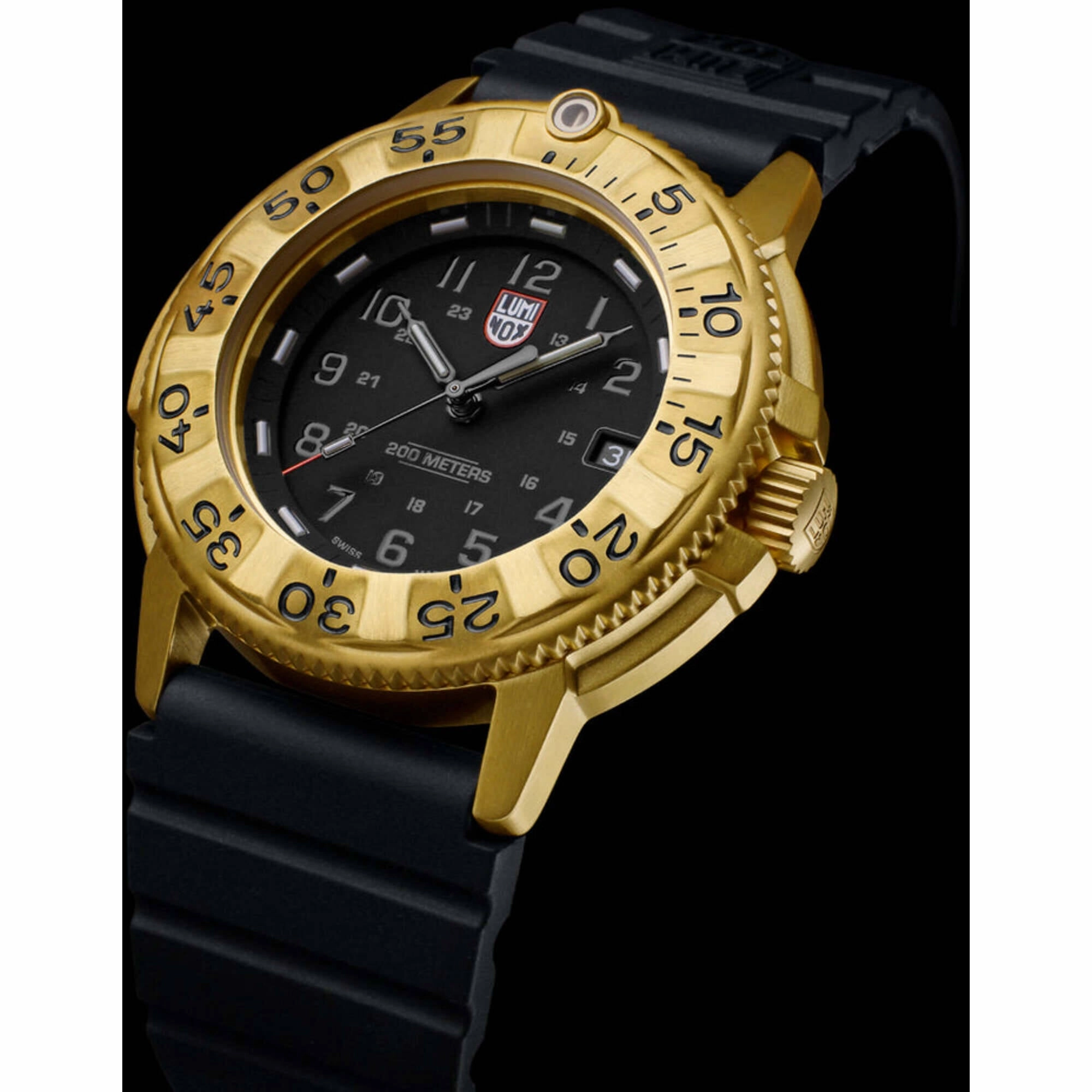 Luminox Men's Watch - Navy Seal Foundation Black Dial Rubber Strap Dive | XS.3221.NSF