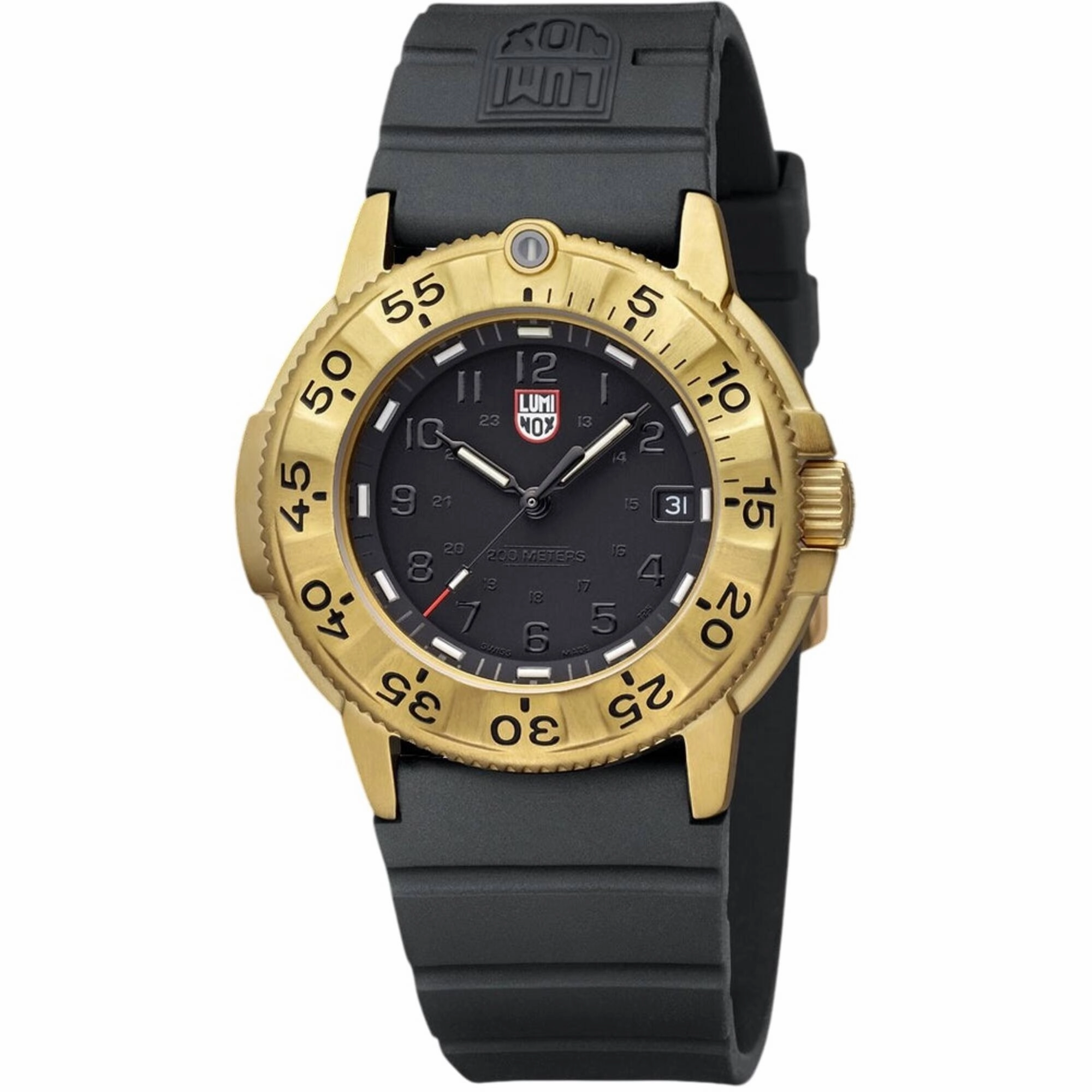 Luminox Men's Watch - Navy Seal Foundation Black Dial Rubber Strap Dive | XS.3221.NSF
